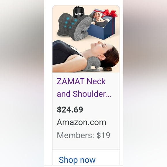 ZAMAT Neck and Shoulder Relaxer w/Magnetic Therapy Pillowcase (5 available) - Picture 6 of 6